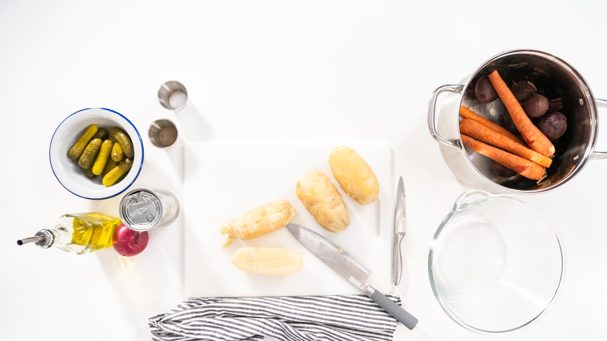 Hazırlık masası flatlay
